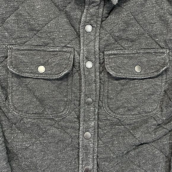 American Eagle Quilted Jacket Women’s XS Dark Gray Snap Front 9167 2014 - Picture 2 of 11